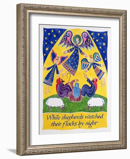 While Shepherds Watched their Flocks by Night-Cathy Baxter-Framed Giclee Print