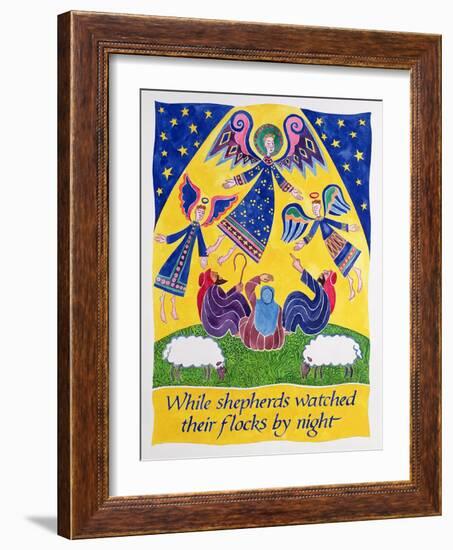 While Shepherds Watched their Flocks by Night-Cathy Baxter-Framed Giclee Print