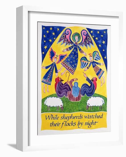 While Shepherds Watched their Flocks by Night-Cathy Baxter-Framed Giclee Print