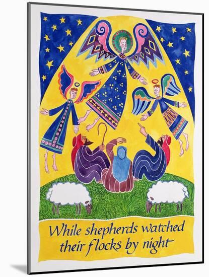 While Shepherds Watched their Flocks by Night-Cathy Baxter-Mounted Giclee Print