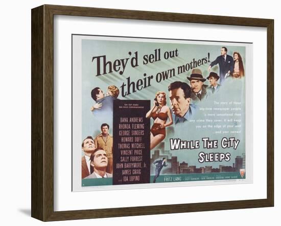 While the City Sleeps, 1956-null-Framed Art Print