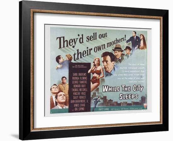 While the City Sleeps, 1956-null-Framed Art Print