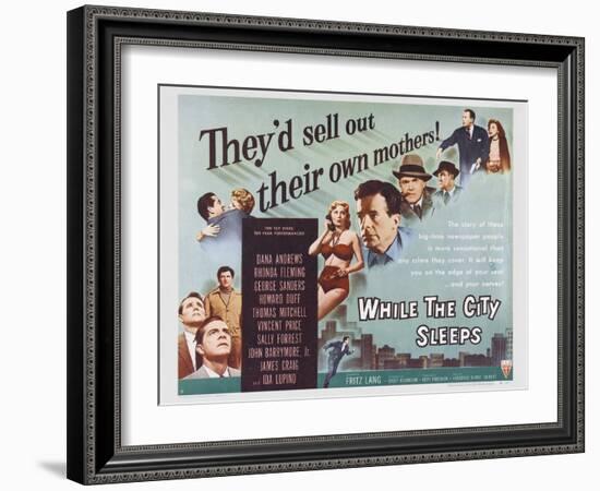 While the City Sleeps, 1956-null-Framed Art Print