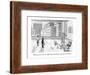 "While you were out, the staff whittled away your desk into a totem pole." - New Yorker Cartoon-C. Covert Darbyshire-Framed Premium Giclee Print