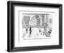 "While you were out, the staff whittled away your desk into a totem pole." - New Yorker Cartoon-C. Covert Darbyshire-Framed Premium Giclee Print