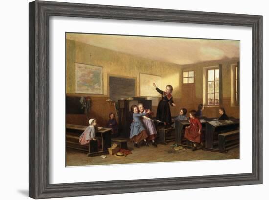 Whilst the Cat's Away-Theophile Emmanuel Duverger-Framed Giclee Print