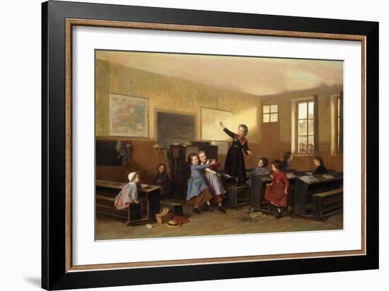 Whilst the Cat's Away-Theophile Emmanuel Duverger-Framed Giclee Print