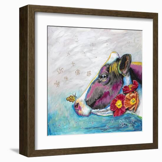 Whimsical Cow-Walela R.-Framed Art Print