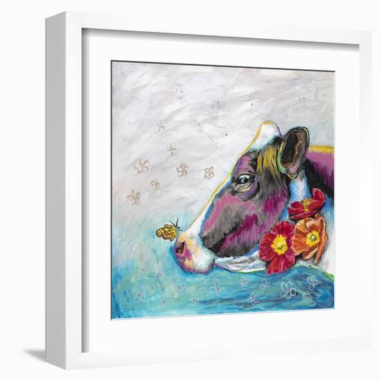 Whimsical Cow-Walela R.-Framed Art Print