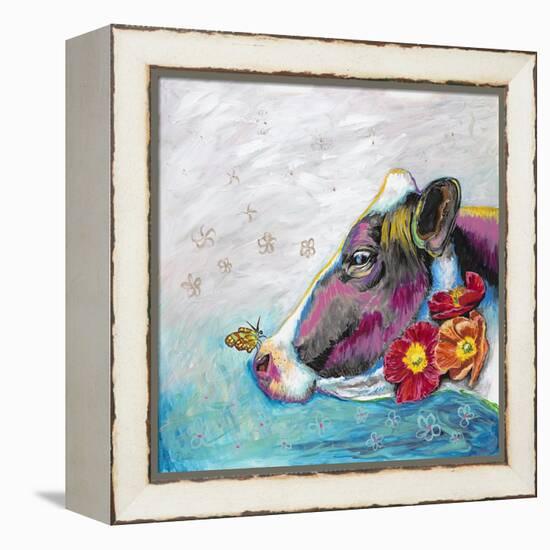 Whimsical Cow-Walela R.-Framed Stretched Canvas