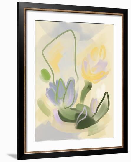 Whimsical Florals - Cheerful-Aria Ellis-Framed Giclee Print