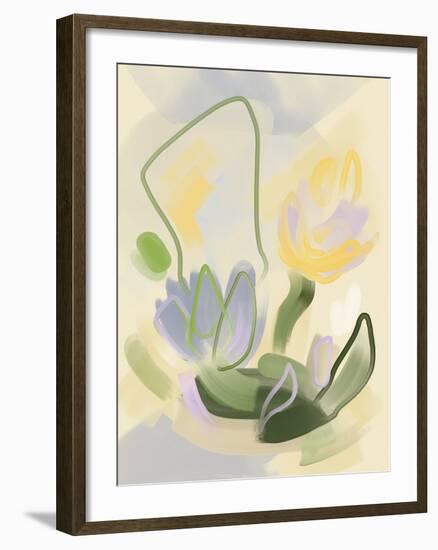 Whimsical Florals - Cheerful-Aria Ellis-Framed Giclee Print