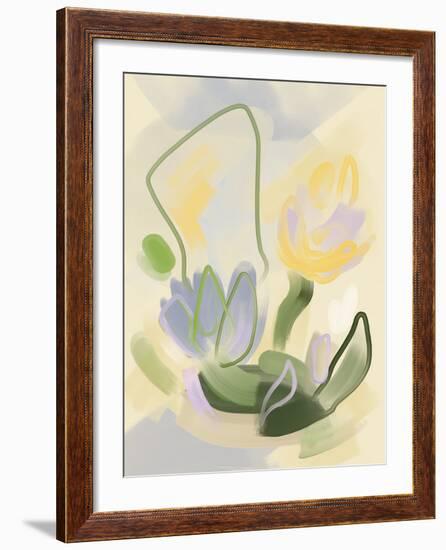 Whimsical Florals - Cheerful-Aria Ellis-Framed Giclee Print