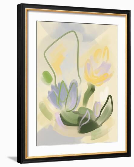 Whimsical Florals - Cheerful-Aria Ellis-Framed Giclee Print