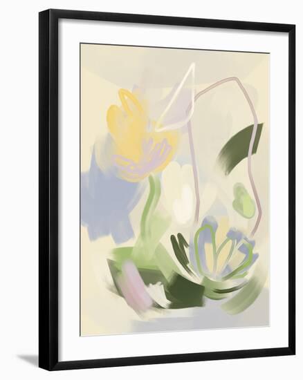 Whimsical Florals - Joyful-Aria Ellis-Framed Giclee Print