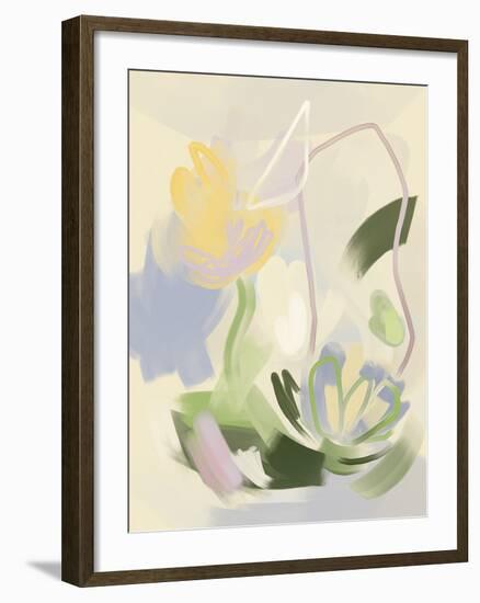 Whimsical Florals - Joyful-Aria Ellis-Framed Giclee Print