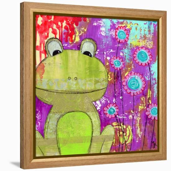 Whimsical Frog-Jennifer McCully-Framed Premier Image Canvas