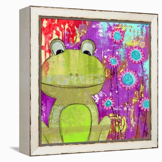 Whimsical Frog-Jennifer McCully-Framed Premier Image Canvas