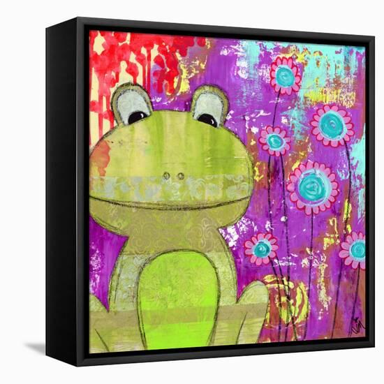 Whimsical Frog-Jennifer McCully-Framed Premier Image Canvas