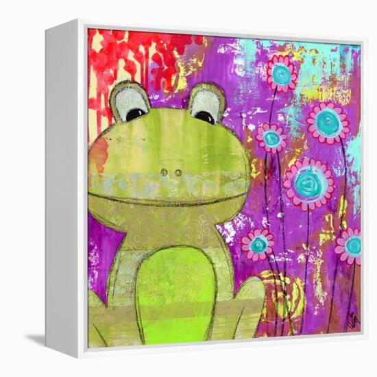 Whimsical Frog-Jennifer McCully-Framed Premier Image Canvas