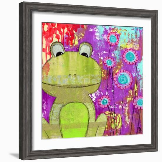 Whimsical Frog-Jennifer McCully-Framed Giclee Print