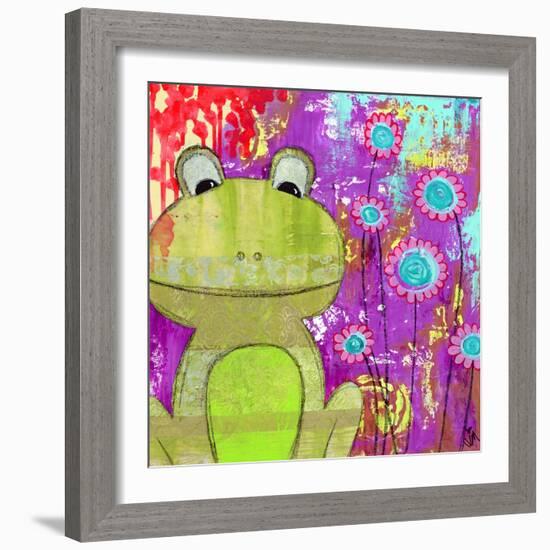 Whimsical Frog-Jennifer McCully-Framed Giclee Print