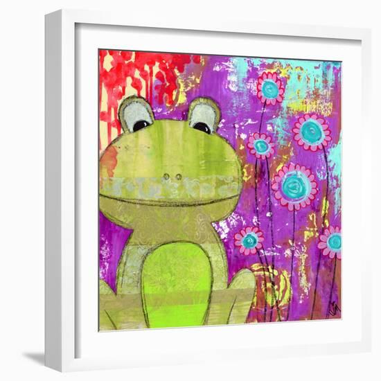 Whimsical Frog-Jennifer McCully-Framed Giclee Print