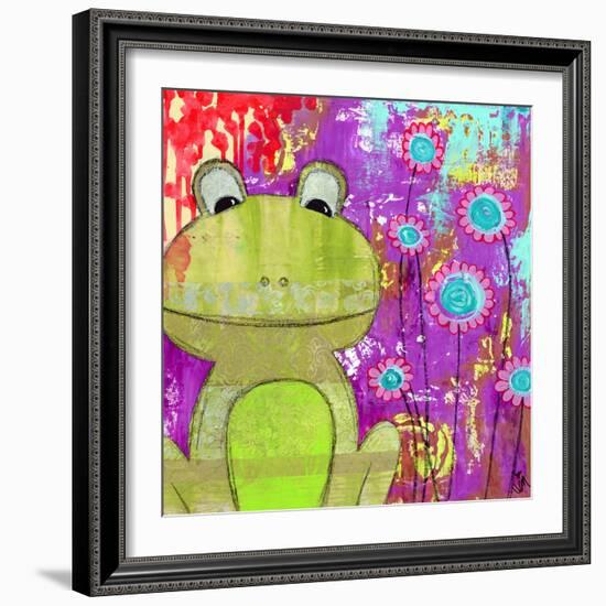 Whimsical Frog-Jennifer McCully-Framed Giclee Print