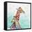 Whimsical Giraffes-Walela R.-Framed Stretched Canvas