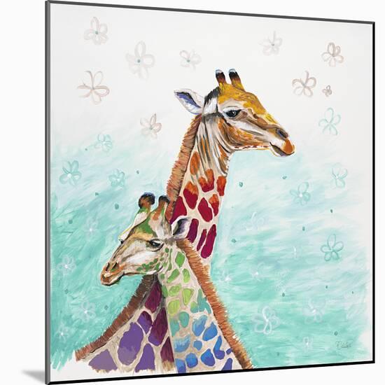 Whimsical Giraffes-Walela R.-Mounted Art Print