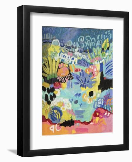 Whimsical Pond III-Karen Fields-Framed Art Print