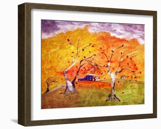 Whimsical Wind-Ruth Palmer 3-Framed Art Print