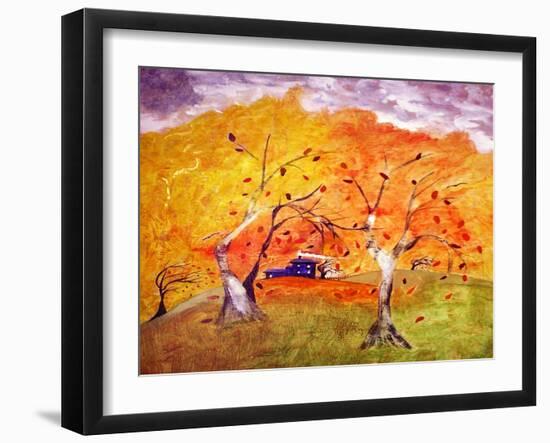 Whimsical Wind-Ruth Palmer 3-Framed Art Print