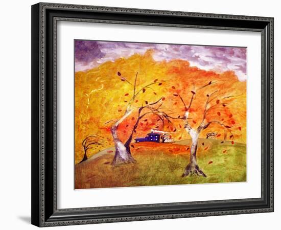 Whimsical Wind-Ruth Palmer 3-Framed Art Print