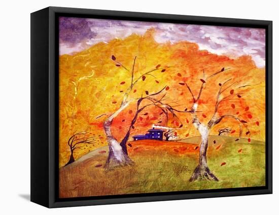 Whimsical Wind-Ruth Palmer 3-Framed Stretched Canvas