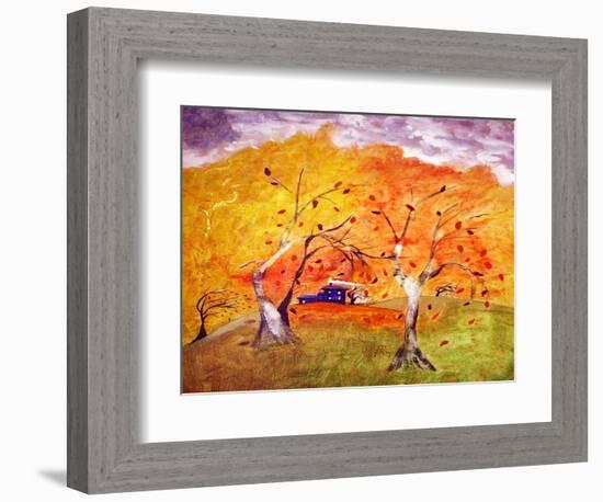 Whimsical Wind-Ruth Palmer 3-Framed Art Print