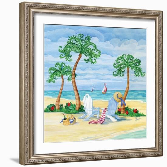 Whimsy Bay Chairs I-Paul Brent-Framed Art Print