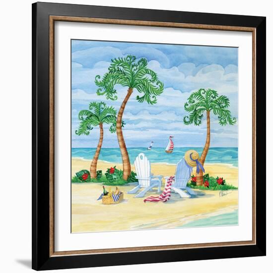 Whimsy Bay Chairs I-Paul Brent-Framed Art Print