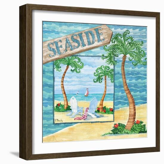 Whimsy Bay Collage I-Paul Brent-Framed Art Print