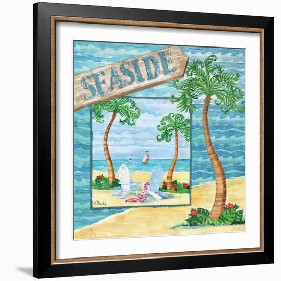 Whimsy Bay Collage I-Paul Brent-Framed Art Print