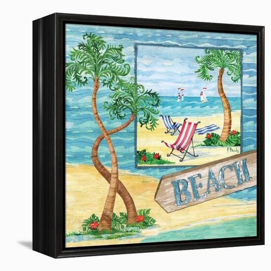 Whimsy Bay Collage II-Paul Brent-Framed Stretched Canvas