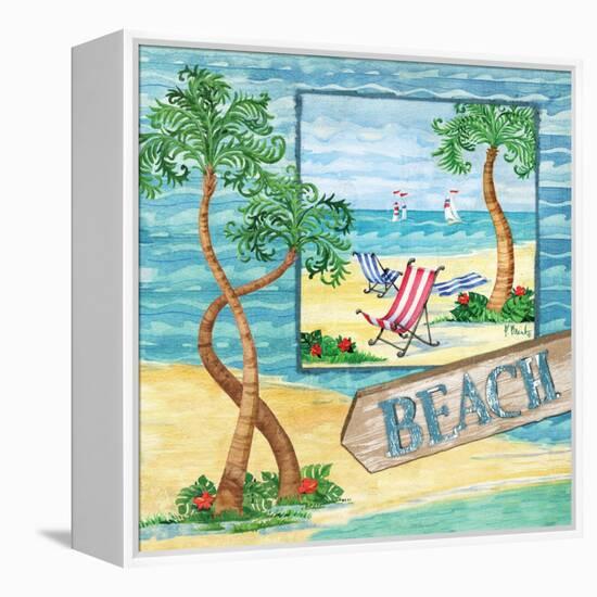 Whimsy Bay Collage II-Paul Brent-Framed Stretched Canvas