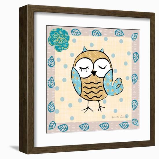 Whimsy Owls IV-Farida Zaman-Framed Art Print