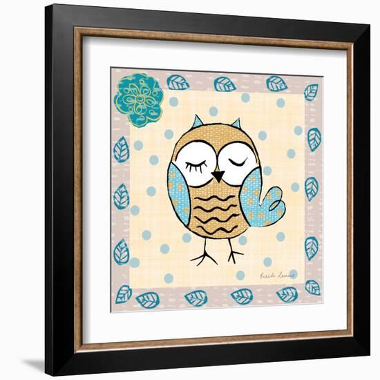 Whimsy Owls IV-Farida Zaman-Framed Art Print