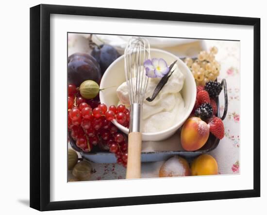 Whipped Cream with Berries and Fruit-Eising Studio - Food Photo and Video-Framed Photographic Print