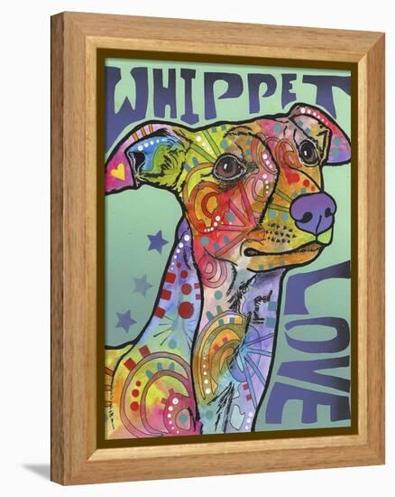 Whippet Love-Dean Russo-Framed Premier Image Canvas