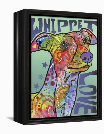 Whippet Love-Dean Russo-Framed Premier Image Canvas