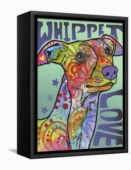 Whippet Love-Dean Russo-Framed Premier Image Canvas