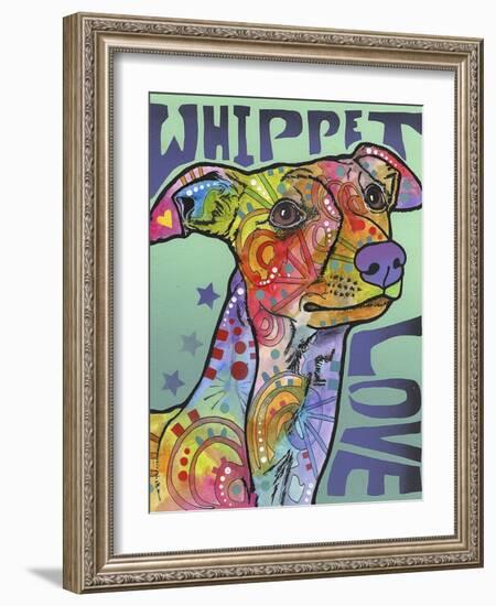 Whippet Love-Dean Russo-Framed Giclee Print