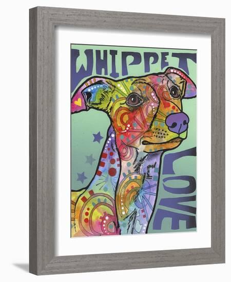 Whippet Love-Dean Russo-Framed Giclee Print